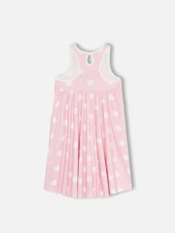 Abito da bambina in cotone Masha con stampa e ricamo 