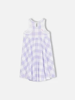 Abito da bambina in cotone Masha con stampa e ricamo 