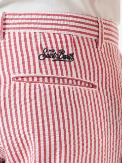 Bermuda a righe rosse