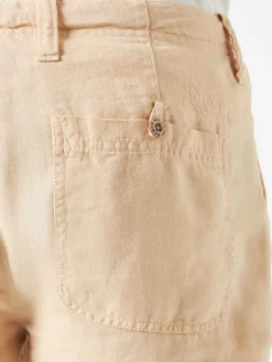 Bermuda di lino beige