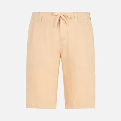 Bermuda di lino beige