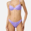 Bikini a bralette stampa animalier con slip da bagno sgambato