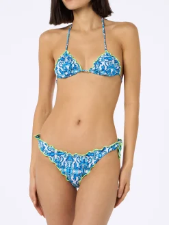 Bikini a triangolo classico stampa Napoli da donna Sarius | SSC NAPOLI SPECIAL EDITION