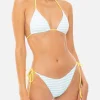 Bikini a triangolo con ricamo See You in St. Barth