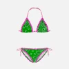 Bikini da bambina con stampa bandana