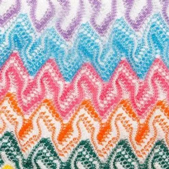 Bikini da bambina in maglia Chevron