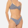 Bikini da donna a bralette con stampa vichy