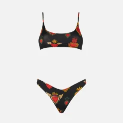Bikini da donna a bralette cuori sacri