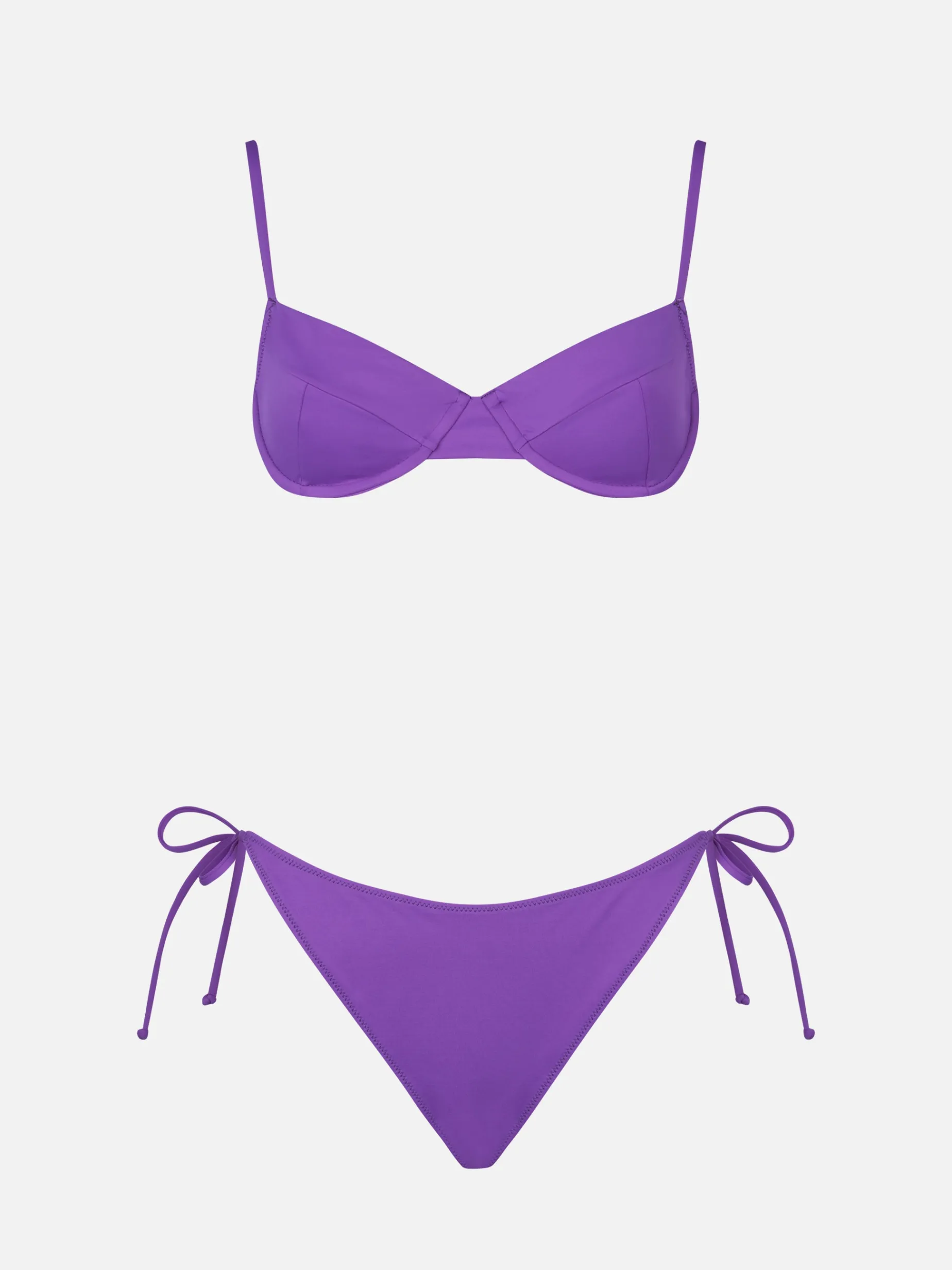Bikini da donna a bralette viola