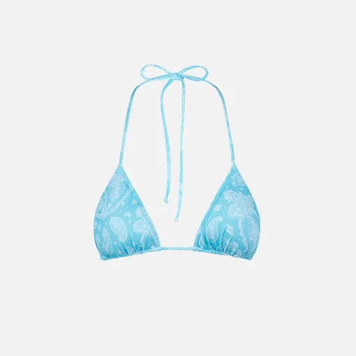 Bikini da donna a triangolo con stampa paisley