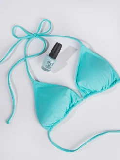 Bikini da donna a triangolo verde acqua