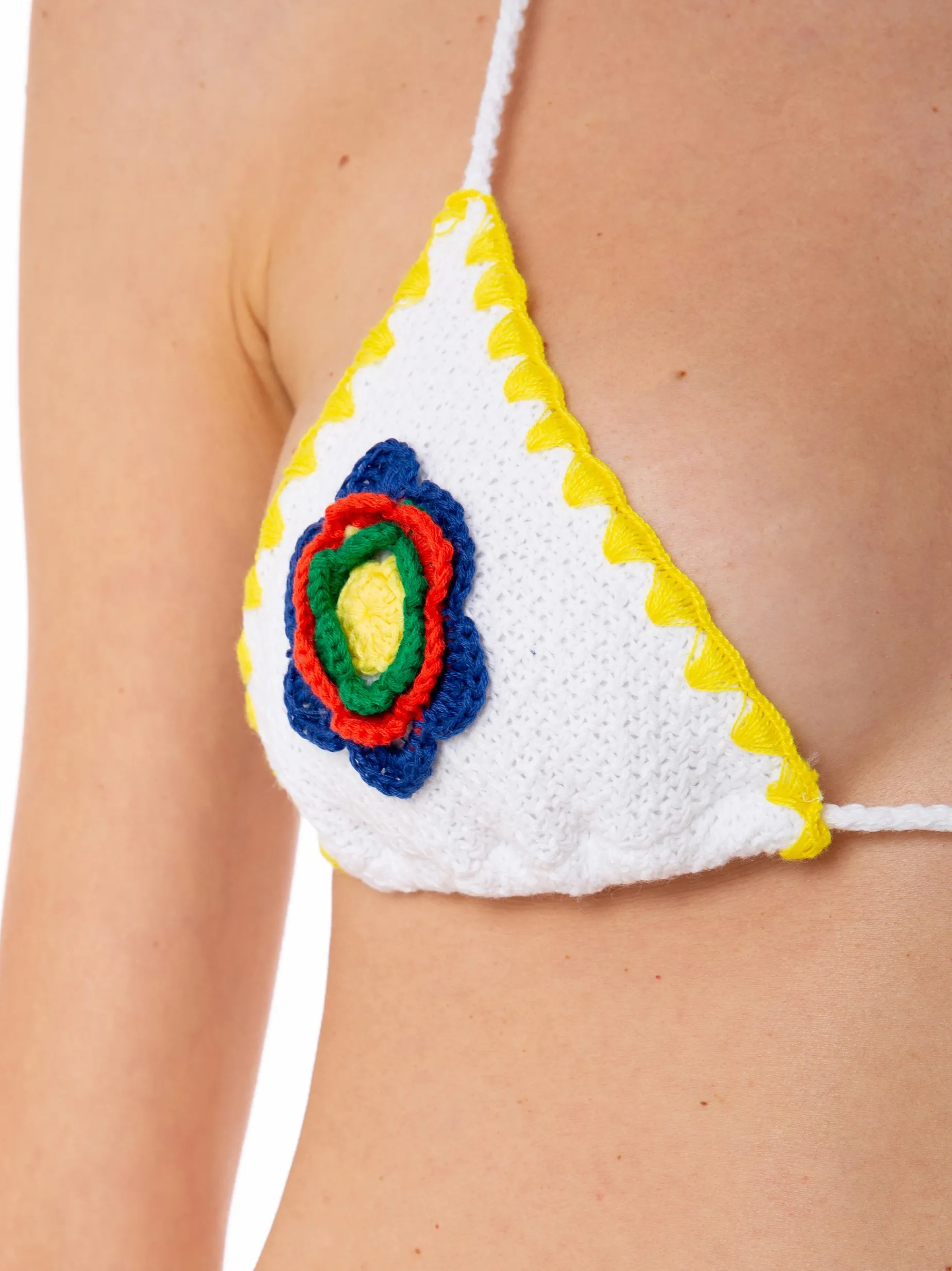 Bikini da donna a triangolo all'uncinetto
