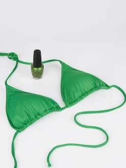 Bikini da donna a triangolo verde