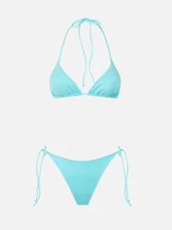 Bikini da donna a triangolo verde acqua