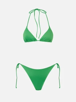 Bikini da donna a triangolo verde