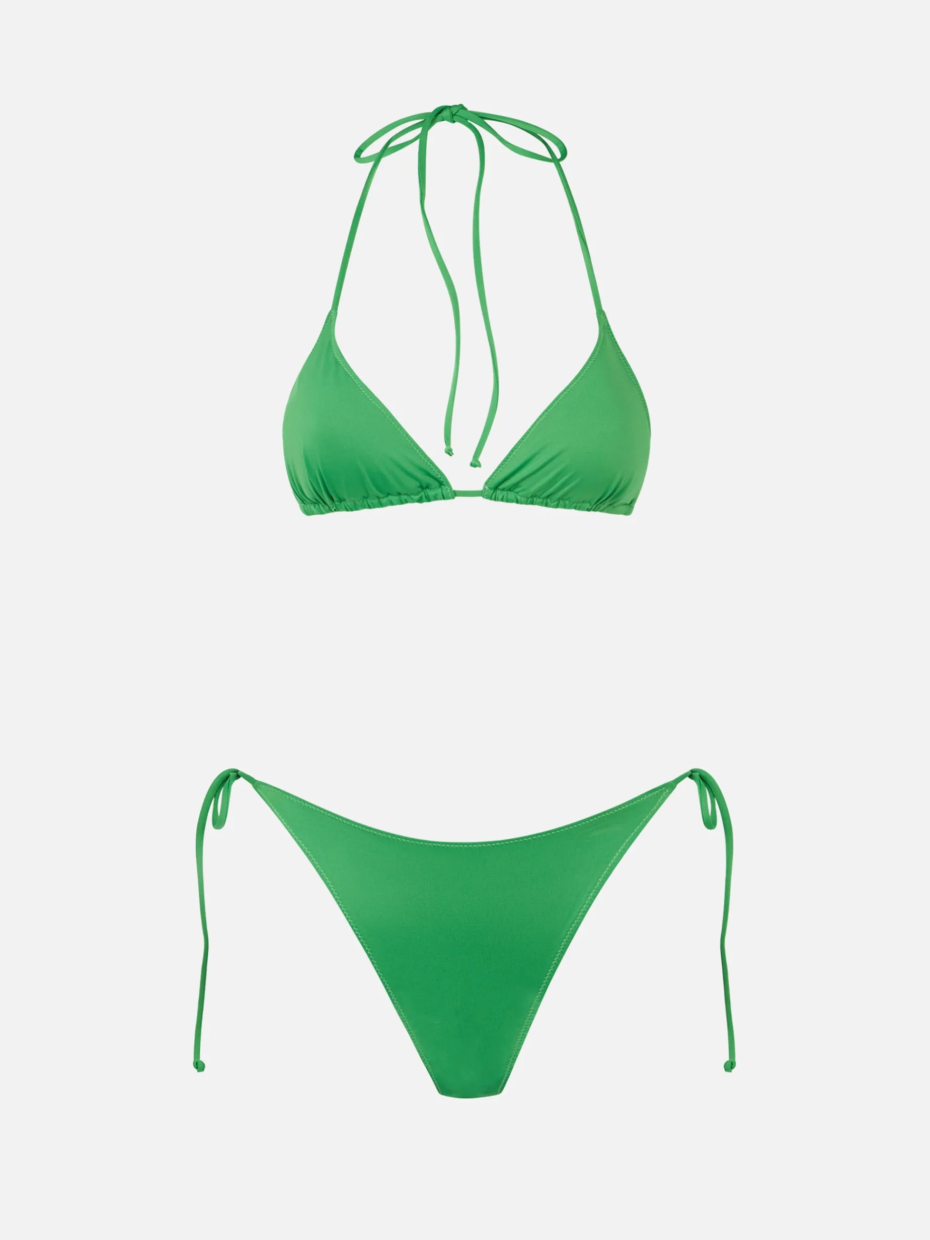 Bikini da donna a triangolo verde