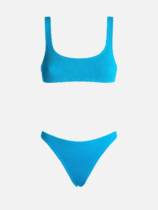 Bikini da donna turchese classico crinkle Naima Naomi