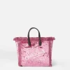 Borsa a mano Mini Vanity in ciniglia rosa