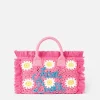 Borsa Colette con patch di fiori all'uncinetto
