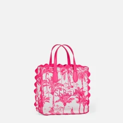 Borsa Vivian in cotone con stampa toile de jouy
