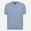 Boy light blue knitted polo shirt Sloan Jr