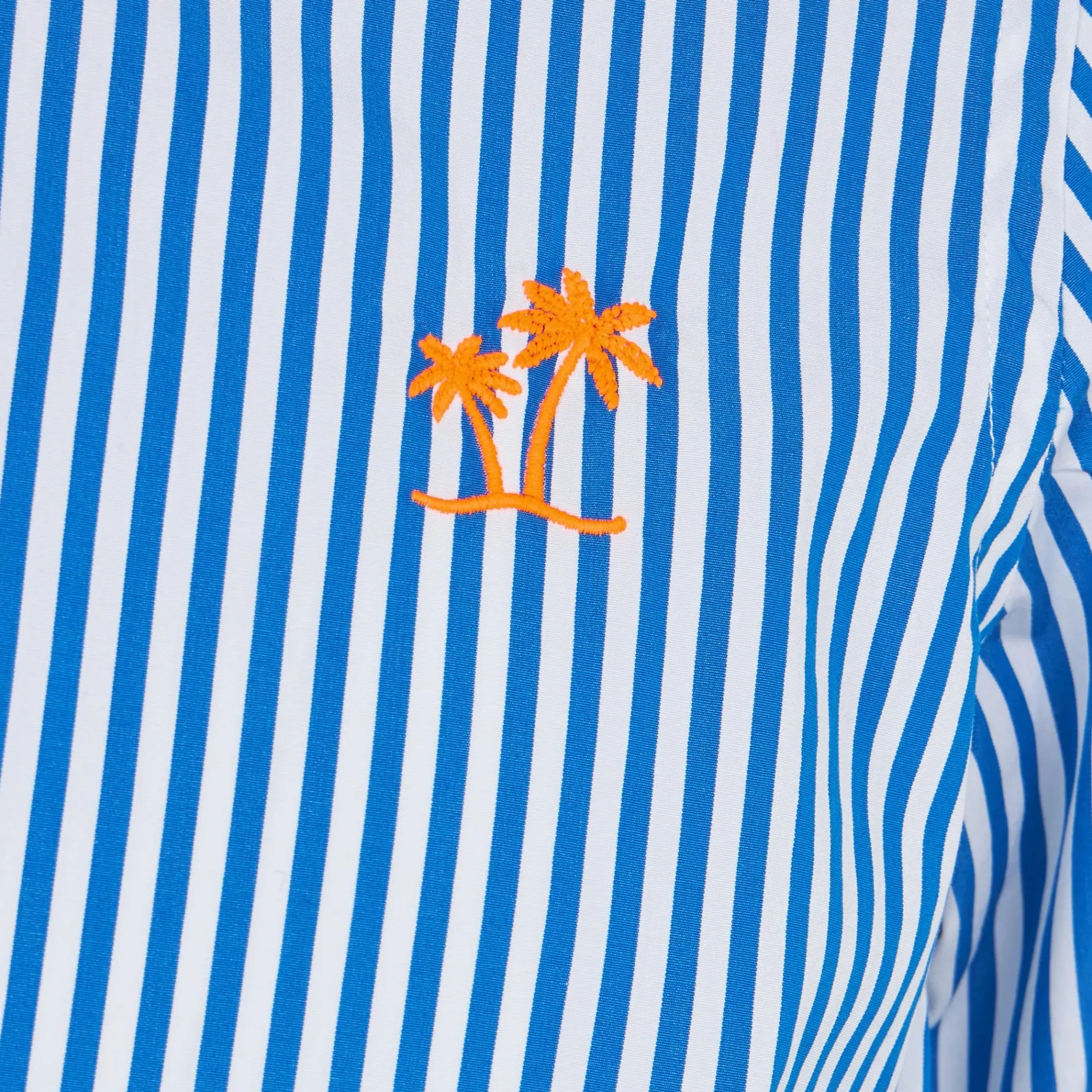 Camicia da bambino in lino di cotone a righe