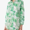 Camicia da donna in cotone con stampa toile de jouy