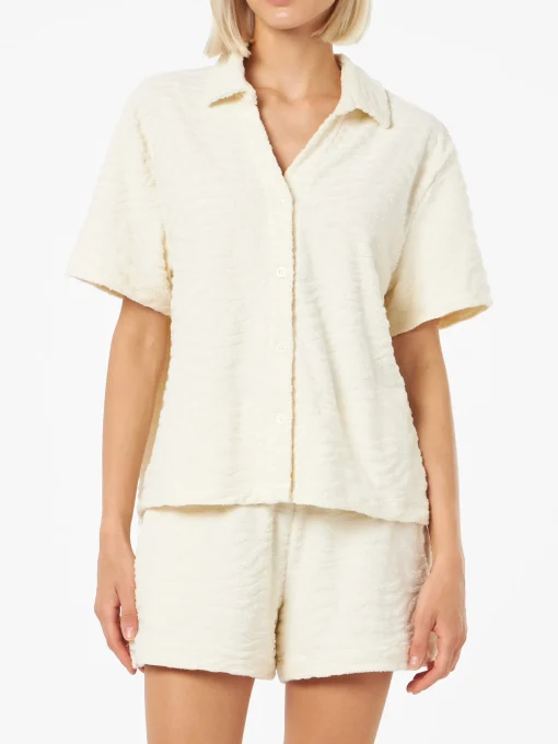 Camicia da donna Sheila in spugna goffrata sebra