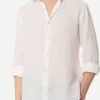 Camicia da uomo Pamplona in lino bianco