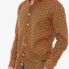Camicia da uomo Sikelia in mussola di cotone con stampa elefante