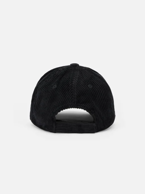 Cappello da baseball da donna in velluto a coste con ricamo St. Barth