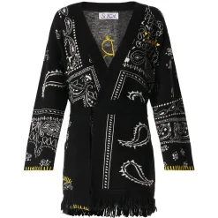 Cappotto da donna bandana con cintura e ricamo St. Barth