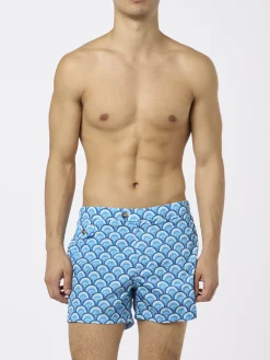 Costume da bagno corto stampa maiolica