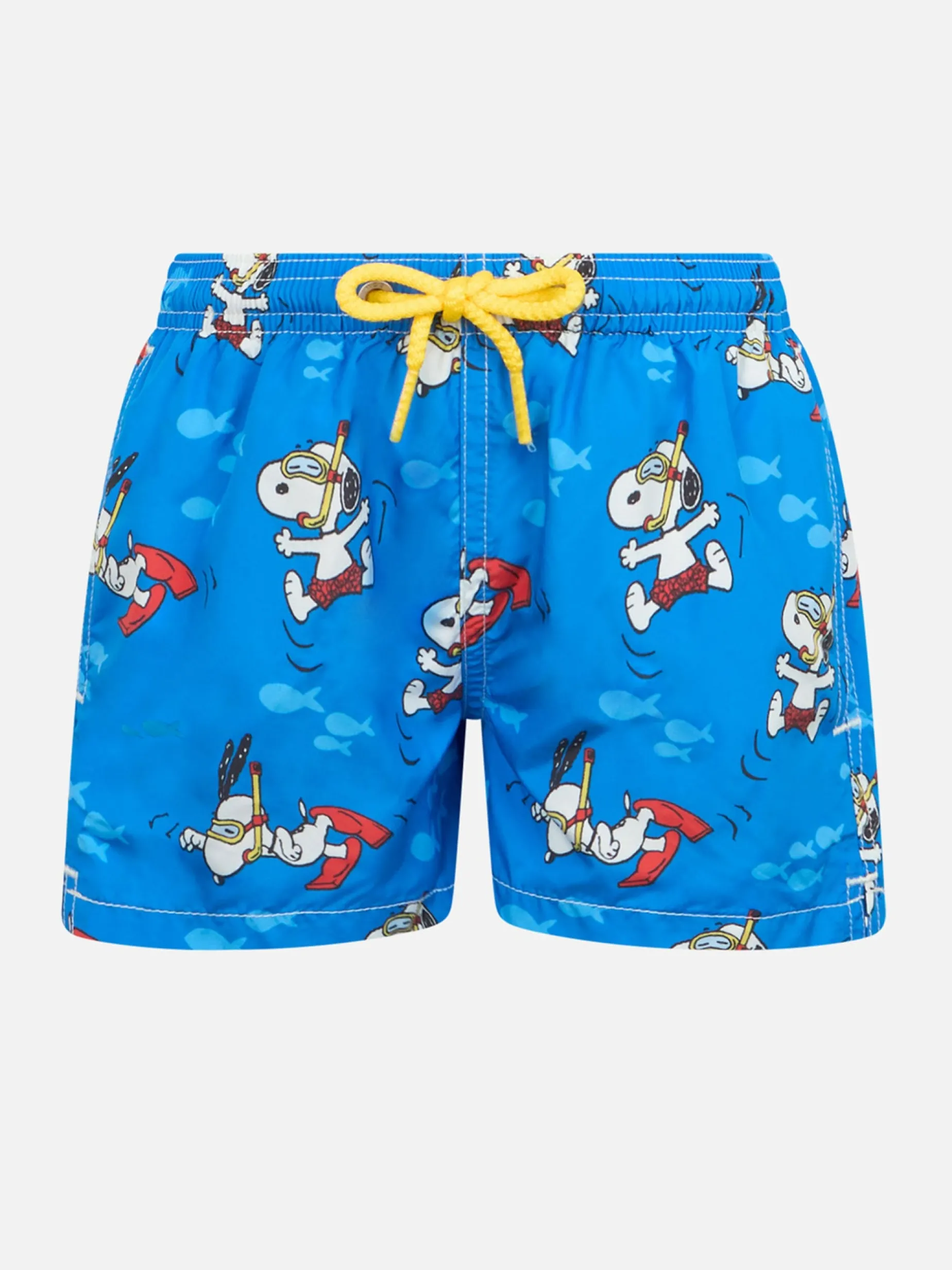 Costume da bagno da bambino in tessuto leggero Jean Lighting con stampa Snoopy | ARACHIDI SNOOPY