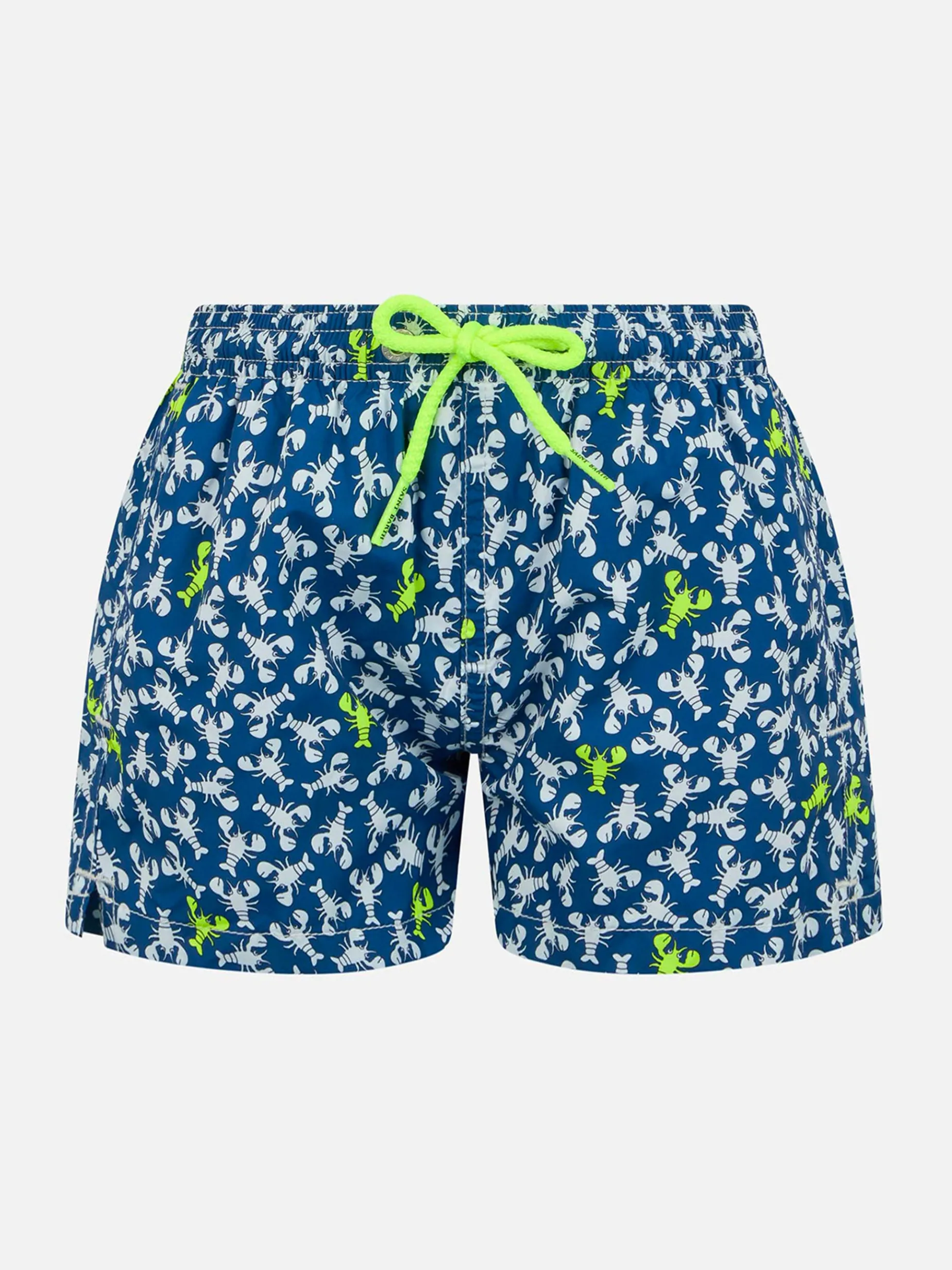 Costume da bagno da bambino in tessuto leggero Jean Lighting con stampa aragoste