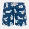 Costume da bagno da bambino con stampa Basset Hound