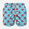 Costume da bagno da bambino stelle marine rosse
