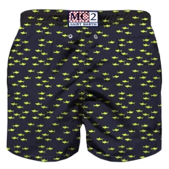 Costume da bagno da bambino in tessuto leggero con stampa squali