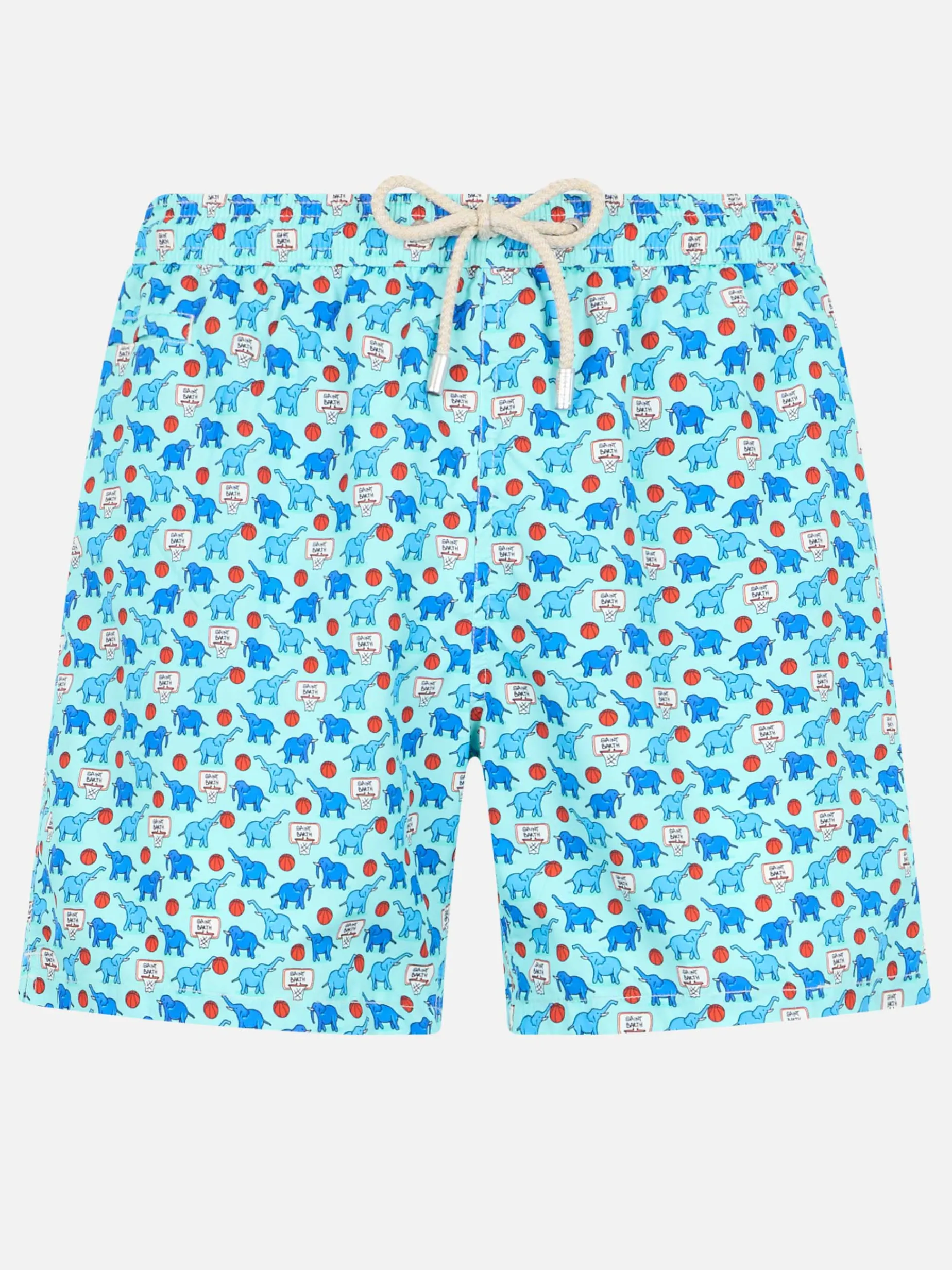 Costume da bagno da uomo in tessuto leggero Lighting Micro Fantasy con stampa elefante