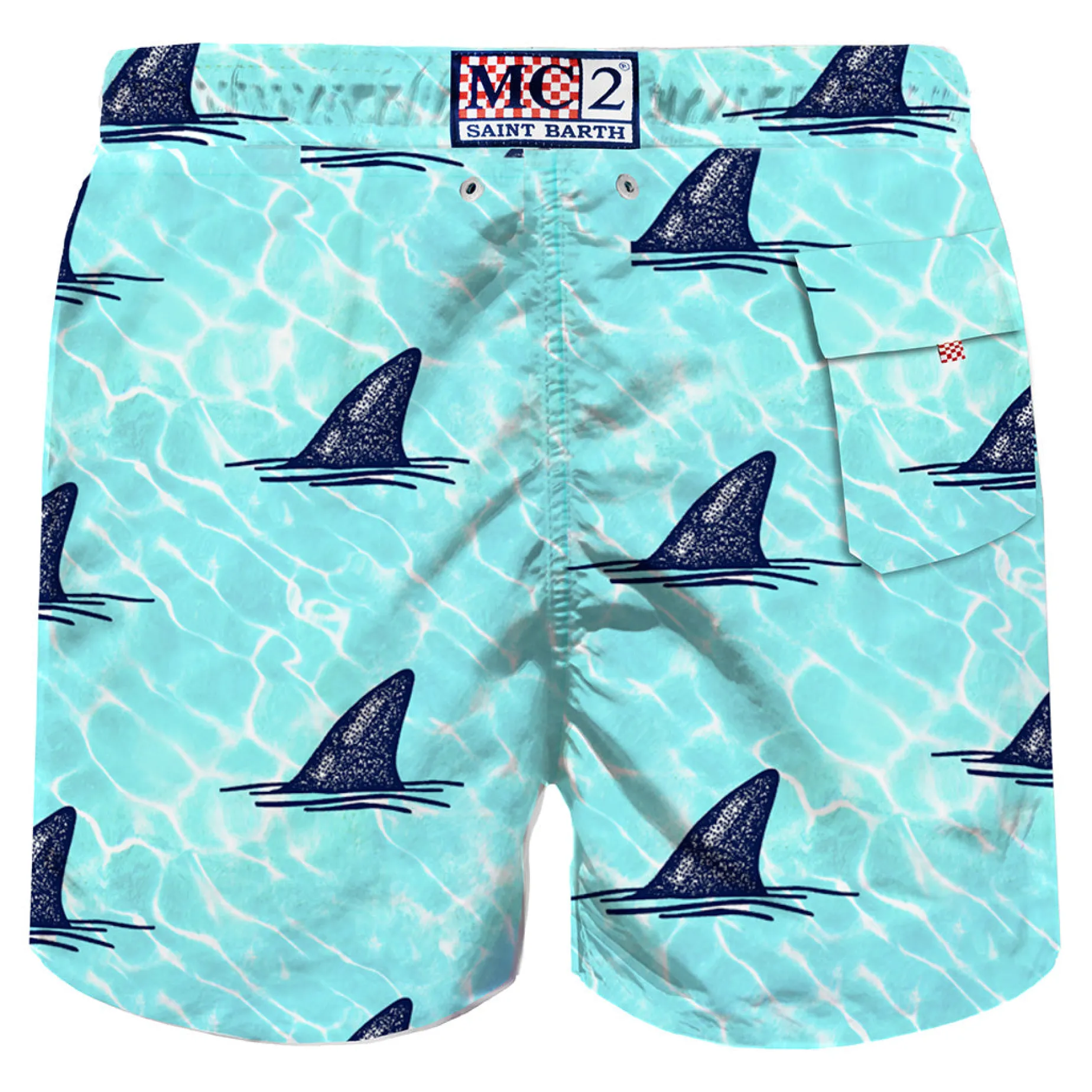 Costume da bagno da uomo liscio con stampa