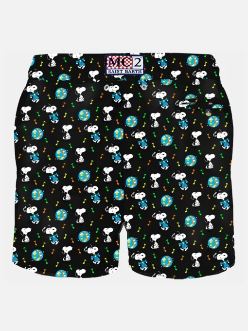 Costume da bagno da uomo in tessuto leggero con stampa Snoopy | Edizione speciale Peanuts®