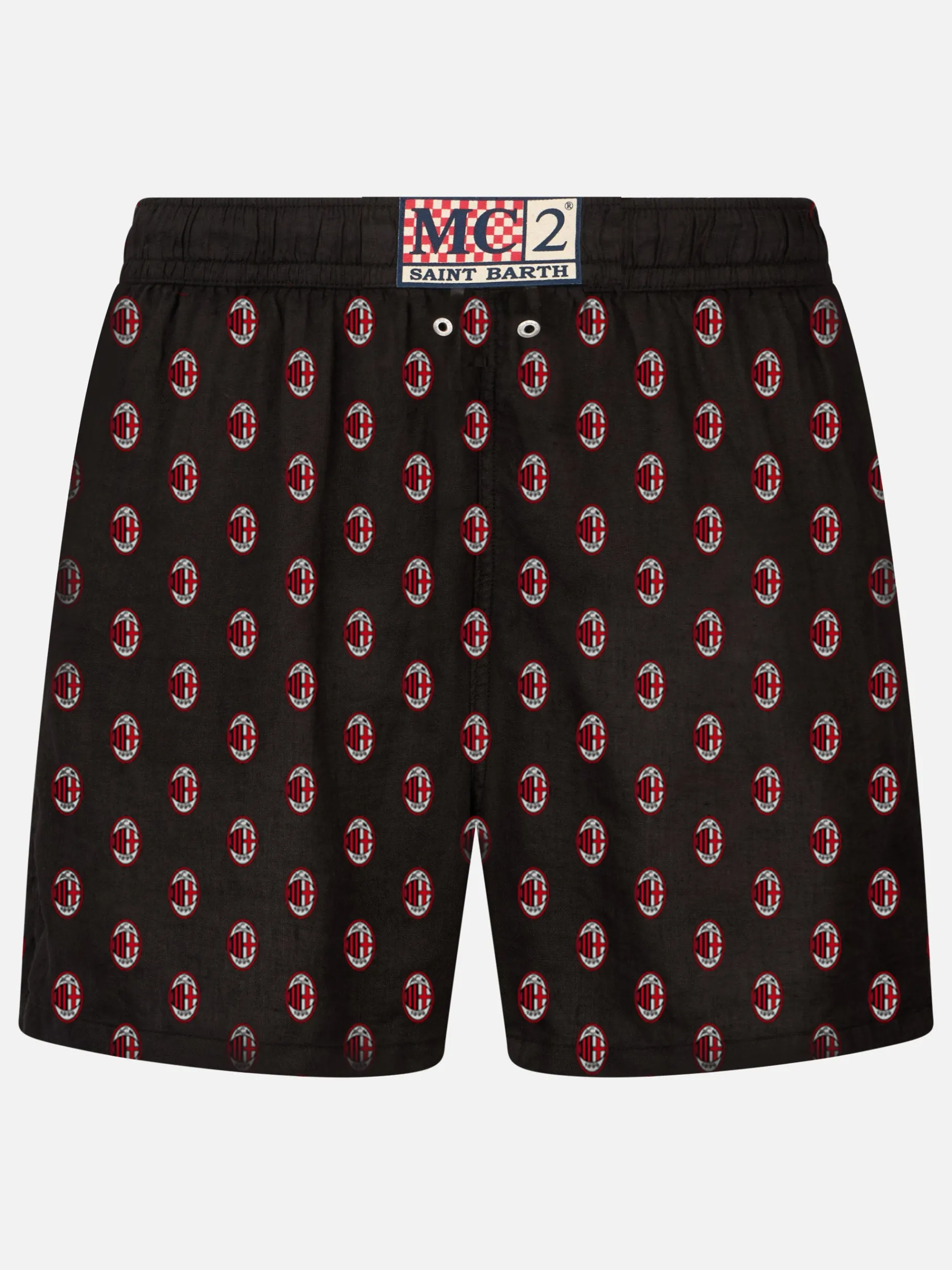 Costume da bagno da uomo in tessuto leggero con stampa Milan | MILAN SPECIAL EDITION