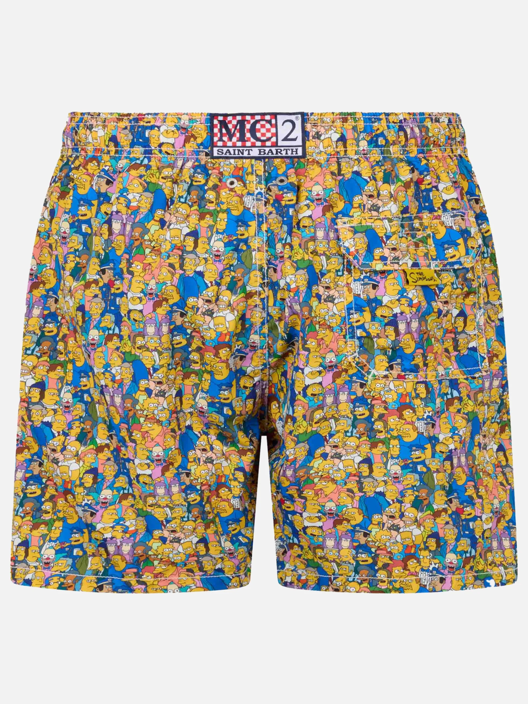 Costume da bagno da uomo in tessuto leggero Lighting Micro Fantasy con stampa della famiglia The Simpsons | EDIZIONE SPECIALE I SIMPSON