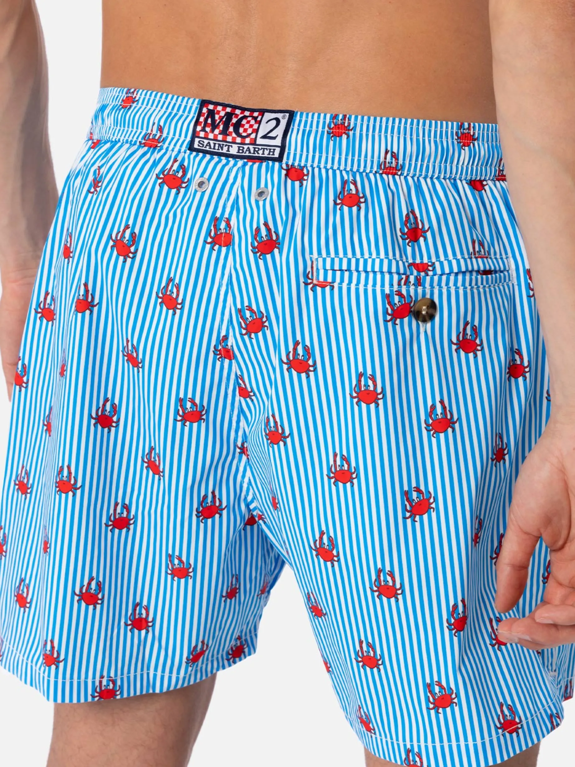 Costume da bagno da uomo Comfort Light con stampa granchi