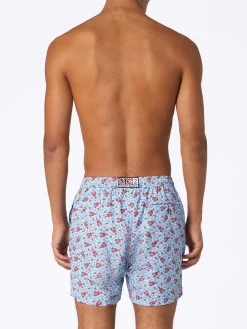 Costume da bagno da uomo in tessuto leggero Lighting Micro Fantasy con stampa aragosta