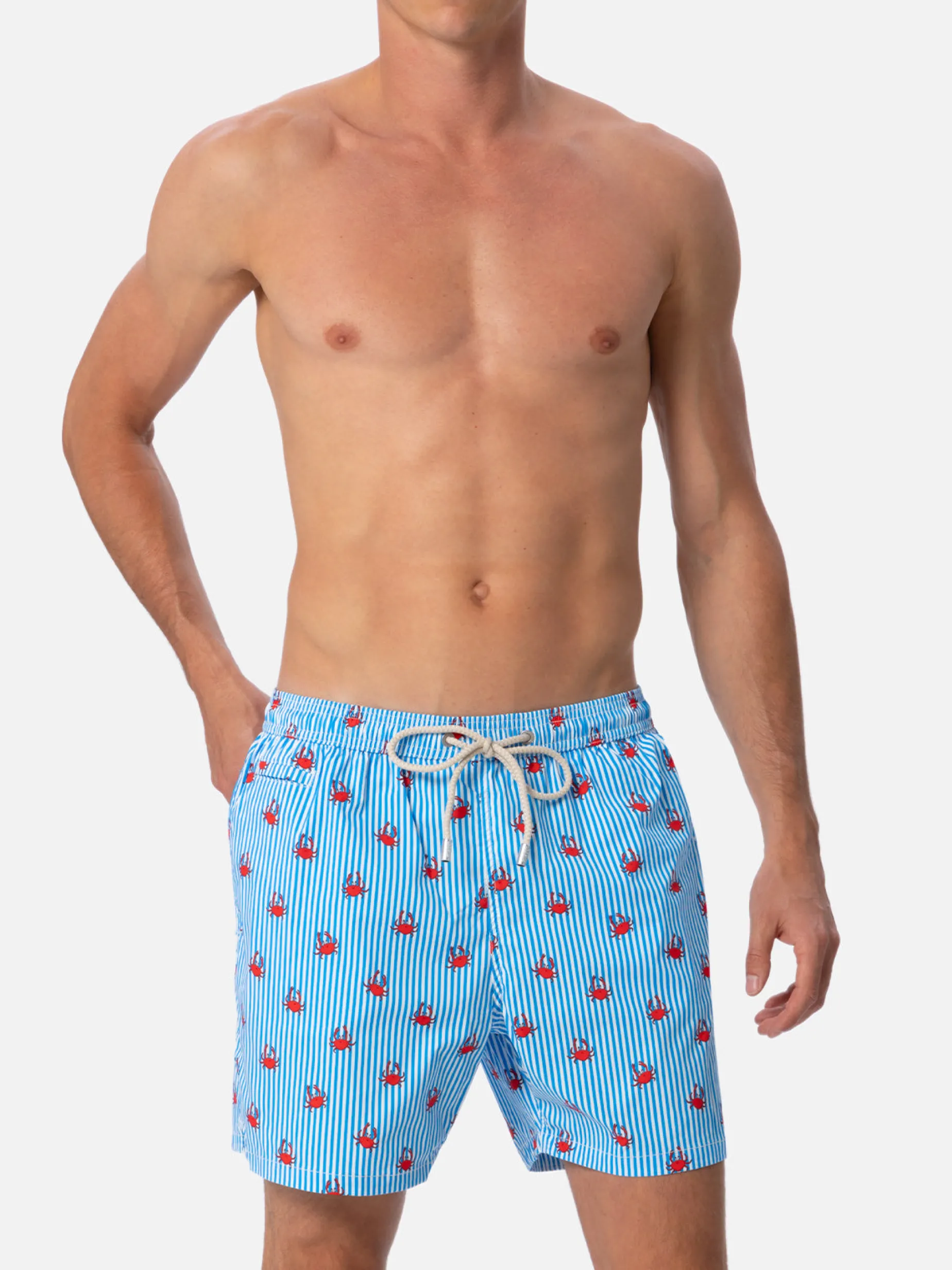 Costume da bagno da uomo Comfort Light con stampa granchi