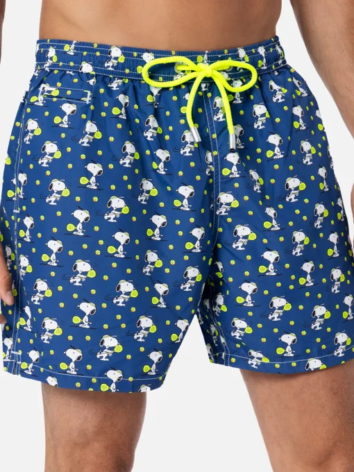 Costume da bagno da uomo in tessuto leggero Lighting Micro Fantasy con stampa padel Snoopy | EDIZIONE SPECIALE SNOOPY PEANUTS™