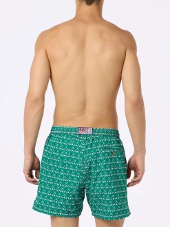 Costume da bagno da uomo in tessuto leggero Lighting Micro Fantasy con stampa golf