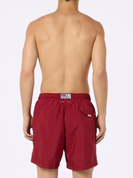 Costume da bagno da uomo in tessuto leggero bordeaux Lighting Pantone | PANTONE SPECIAL EDITION