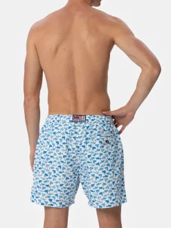 Costume da bagno da uomo in tessuto leggero Lighting 70 con stampa squali